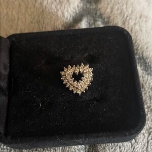 Elegant 925 Sterling Silver Heart-Shaped cubic zirconia pendant